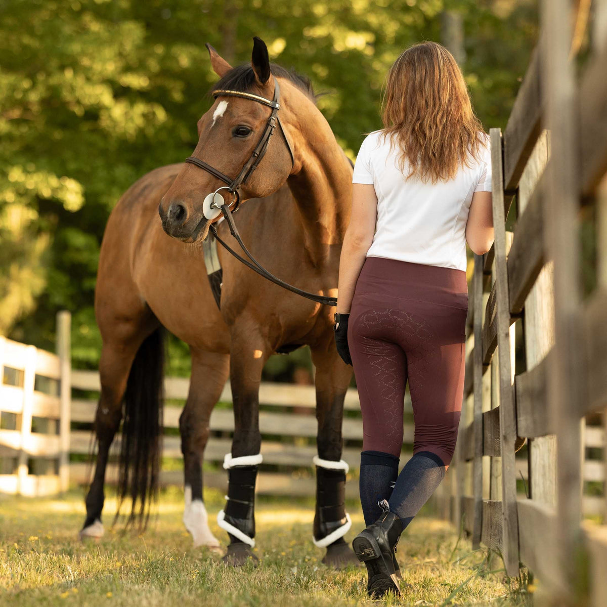 Horze Gillian Womens Silicone Full Seat Tights image #4