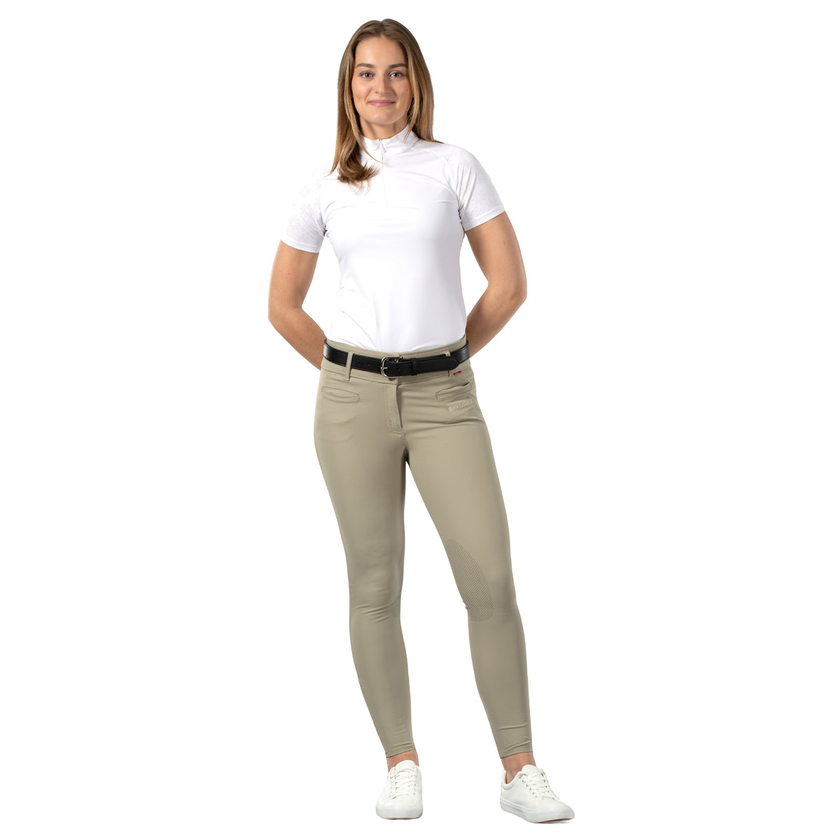 B Vertigo Tiffany Womens High Waist Silicone Knee Patch Breeches image #10