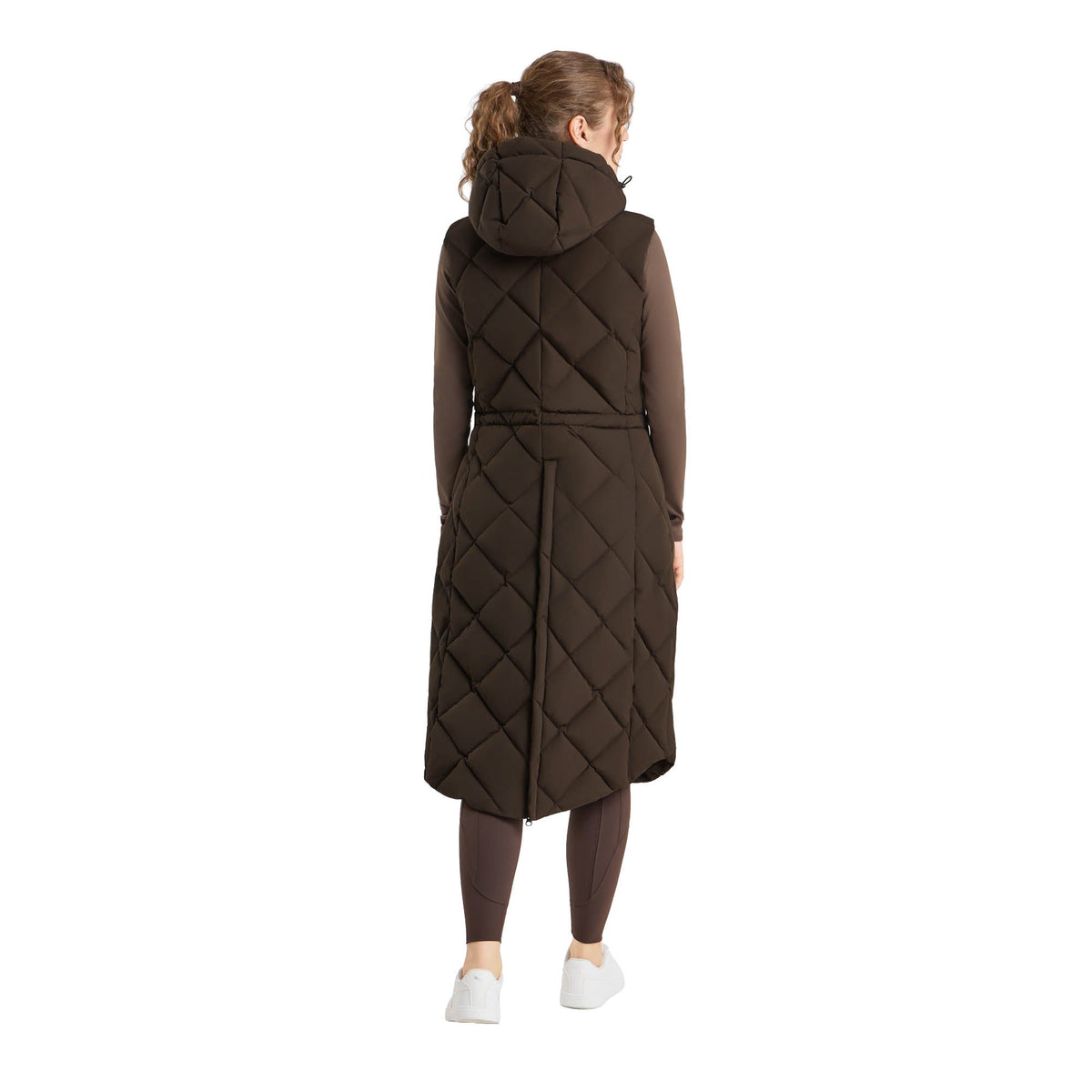 B Vertigo Gem Womens Waxed Padded Long Vest image #2