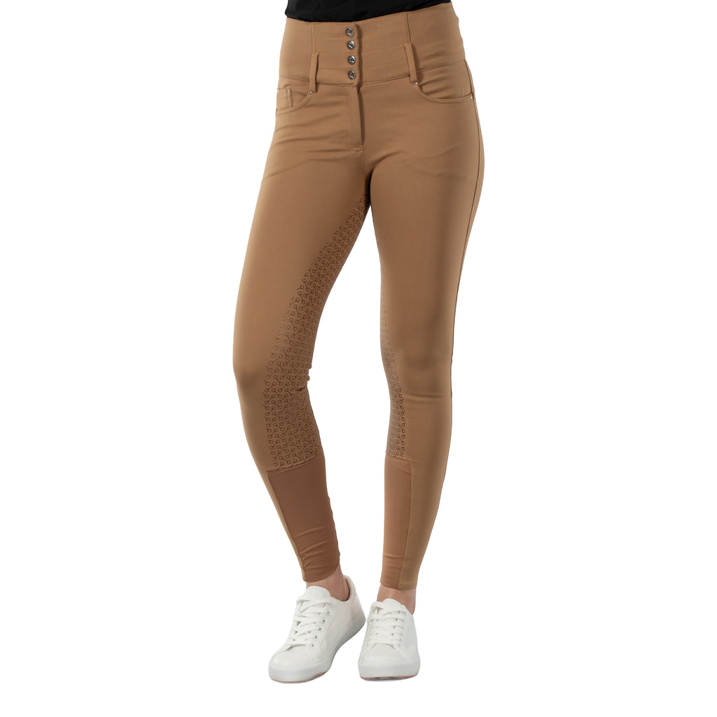 Horze Tara Womens High Waist Silicone Full Seat Breeches image #2