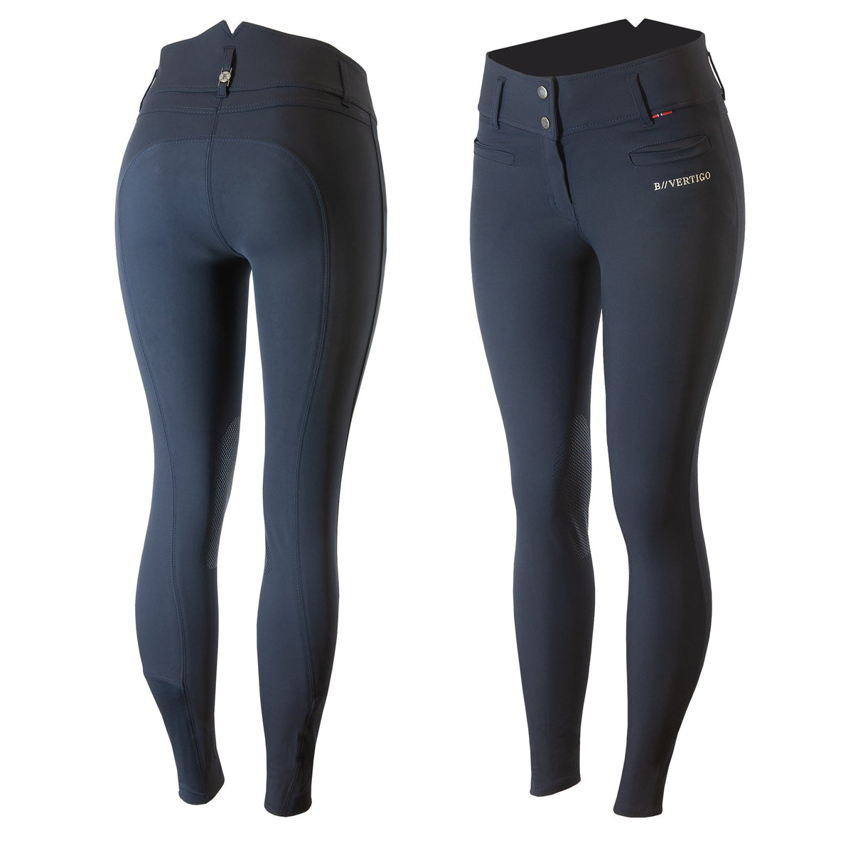 B Vertigo Tiffany Womens High Waist Silicone Knee Patch Breeches image #10