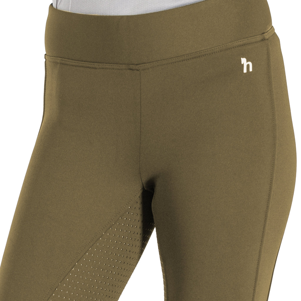 Horze Active Womens Winter Silicone Full Seat Tights w/ Phone Pockets image #5