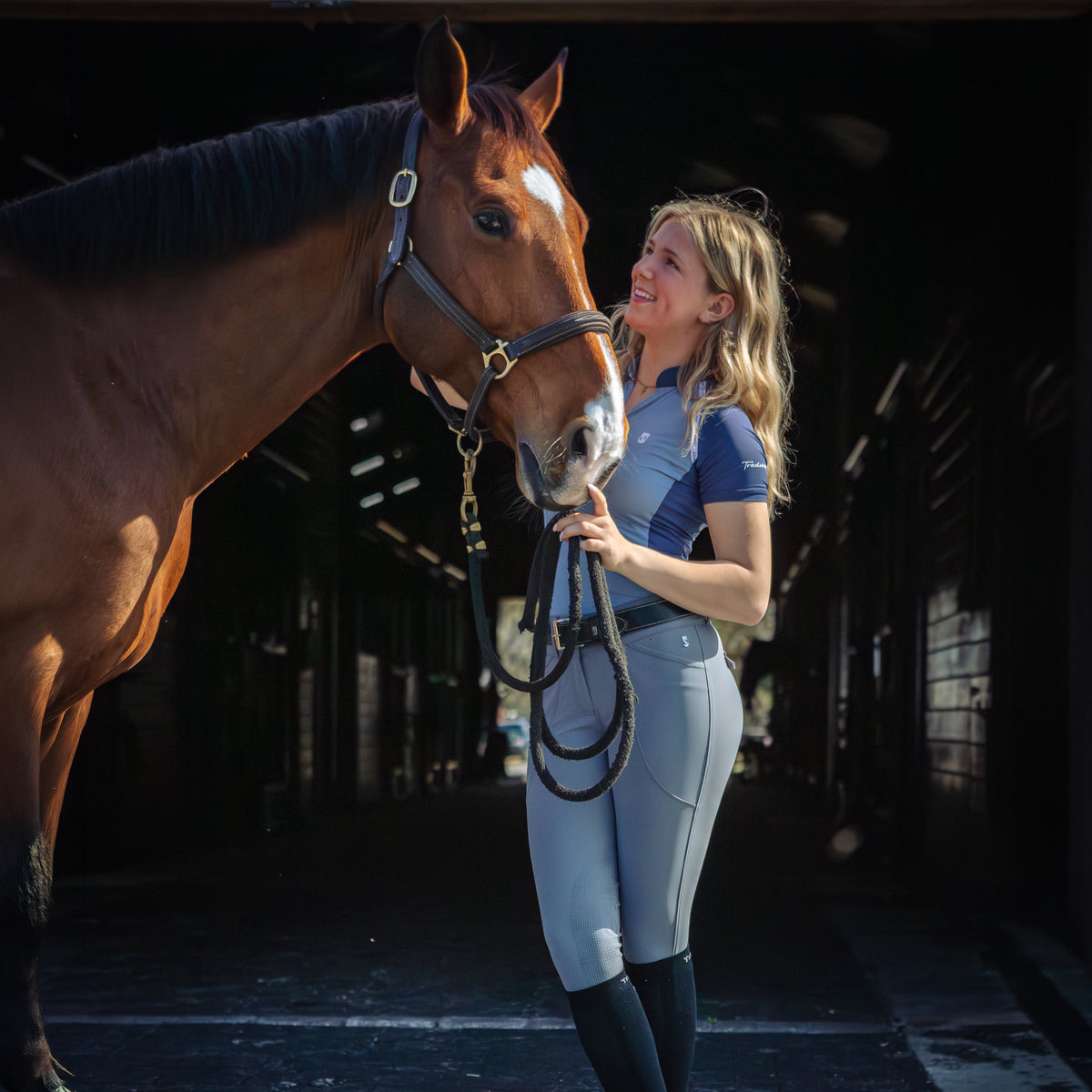 Tredstep Ireland Trace Compression Womens Knee Patch Breeches image #14