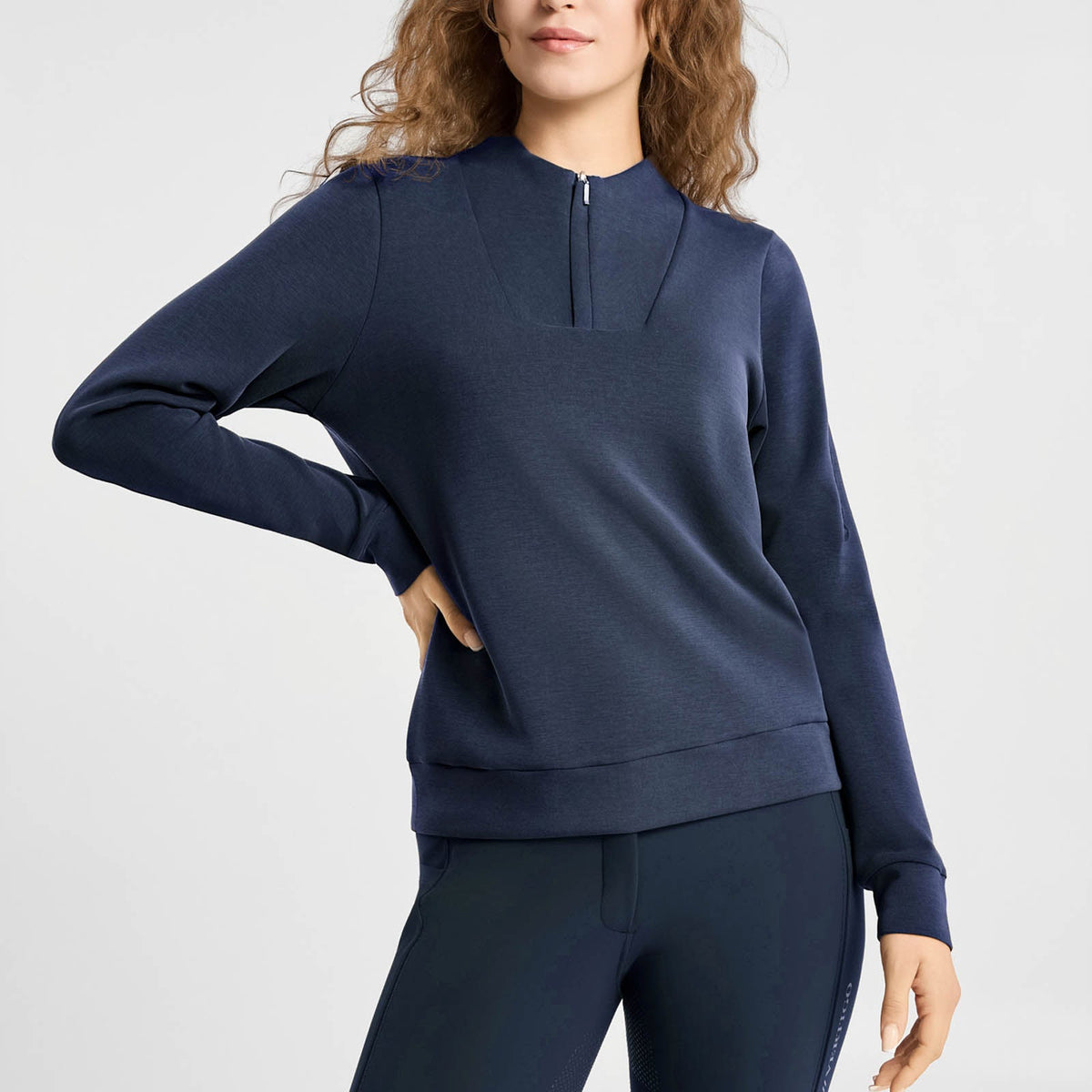B Vertigo Kareina Womens Ultra Soft Half Zip Sweater image #2