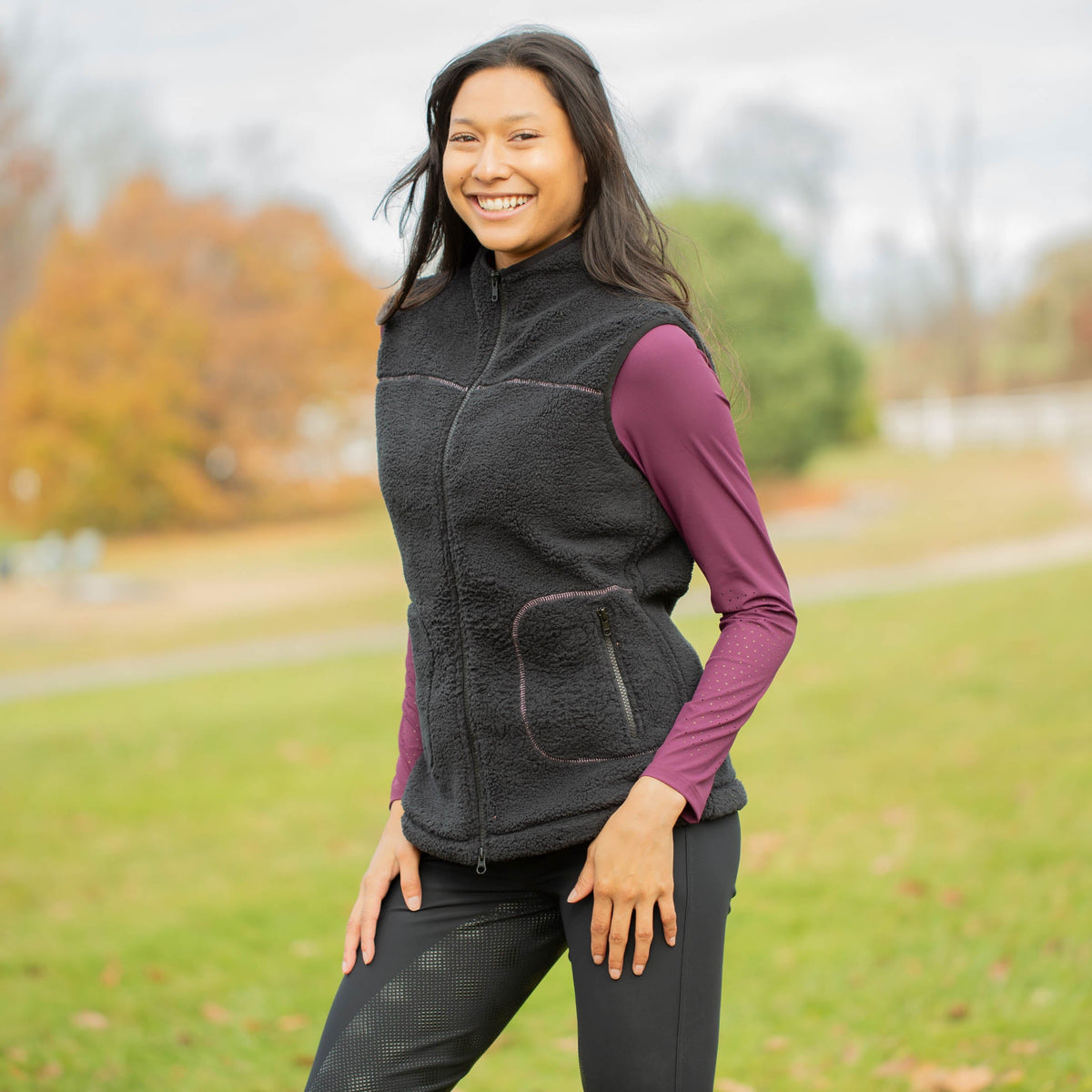 Equinavia Emma Womens Teddy Fleece Vest image #2