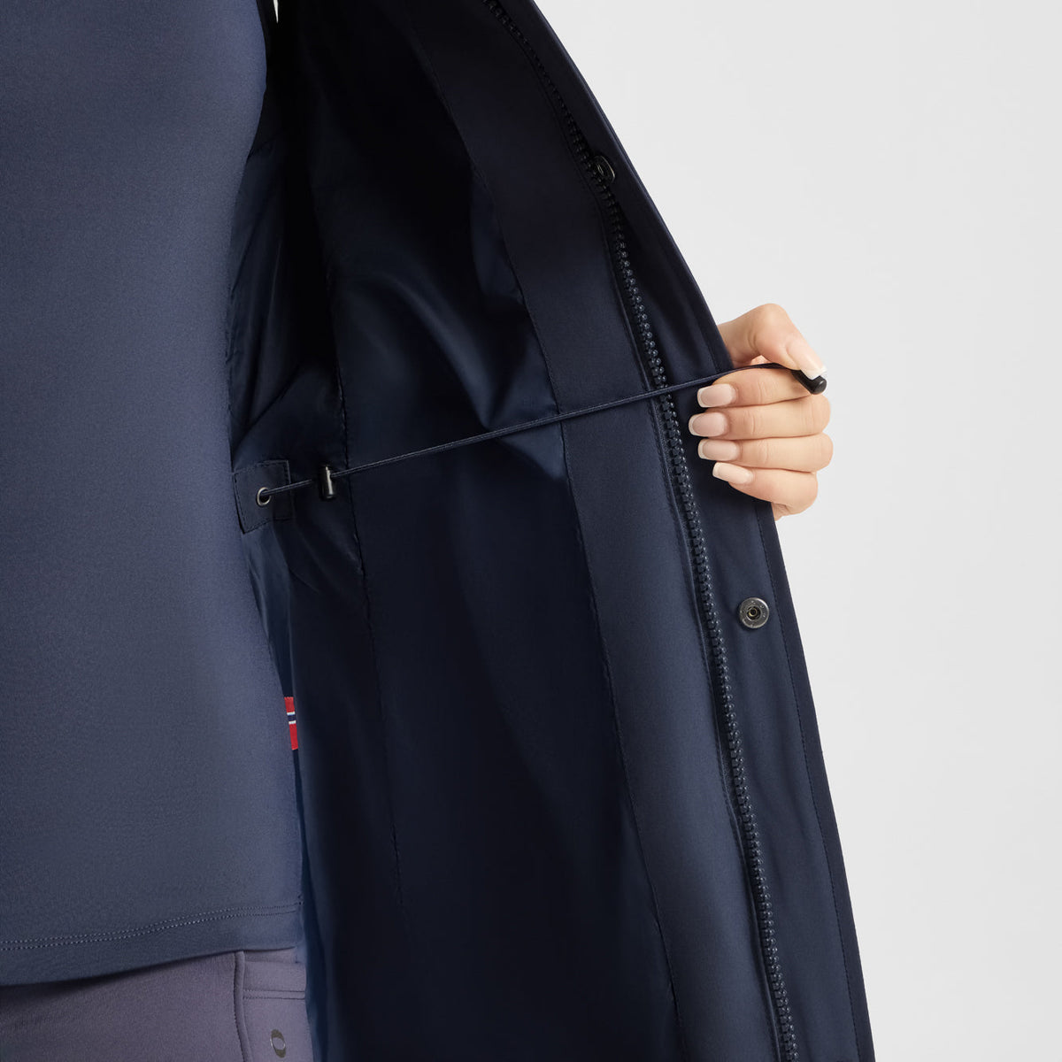 B Vertigo Gem Womens Waxed Padded Long Vest image #3