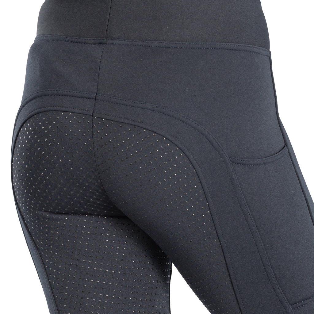 Horze Active Womens Winter Silicone Full Seat Tights w/ Phone Pockets image #6