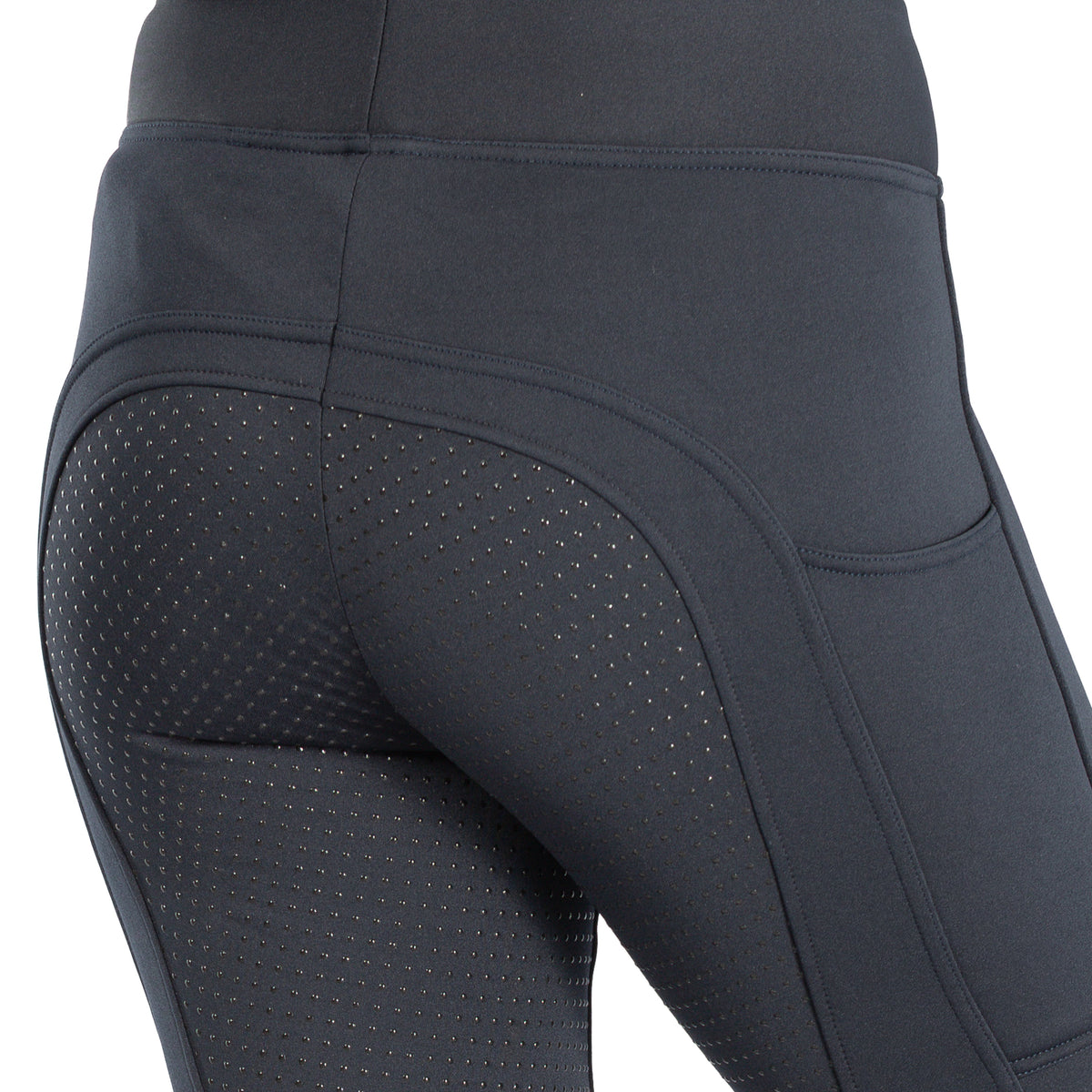 Horze Active Womens Winter Silicone Full Seat Tights w/ Phone Pockets image #6