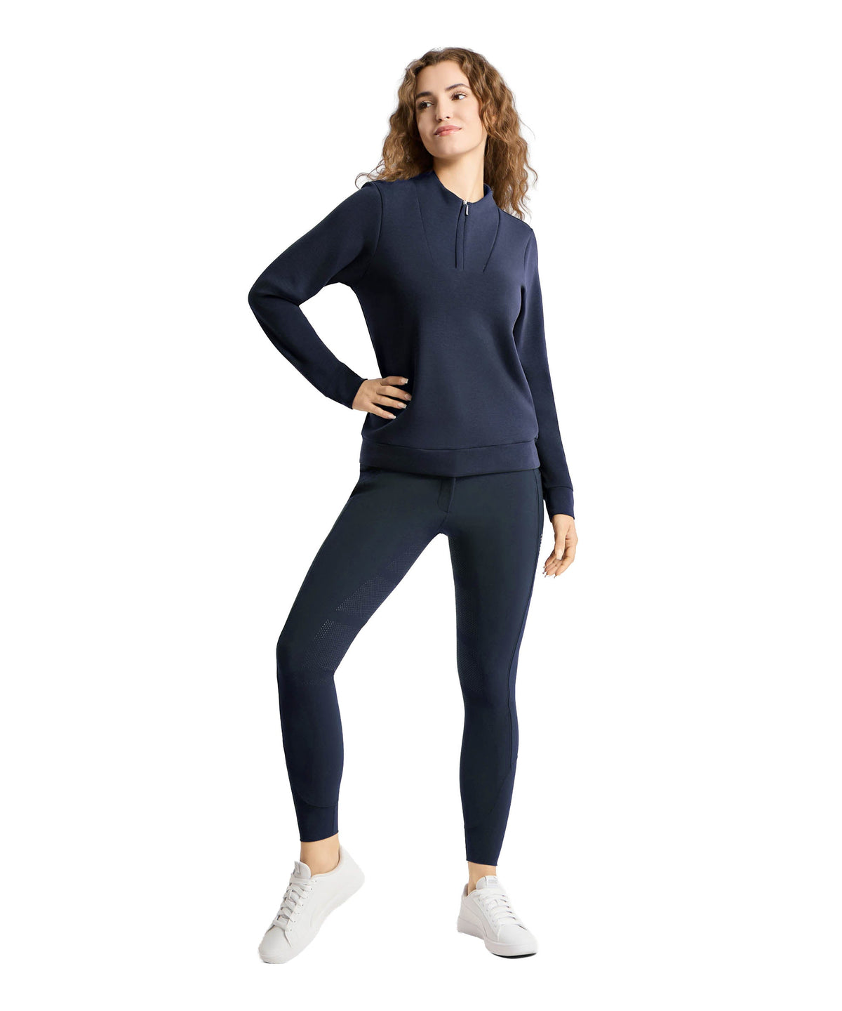 B Vertigo Kareina Womens Ultra Soft Half Zip Sweater image #3