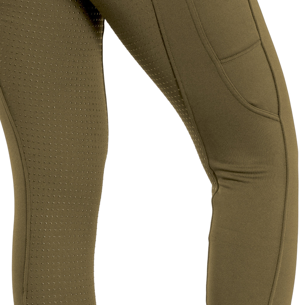 Horze Active Womens Winter Silicone Full Seat Tights w/ Phone Pockets image #8