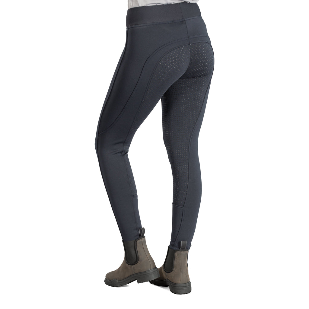 Horze Active Womens Winter Silicone Full Seat Tights w/ Phone Pockets image #3