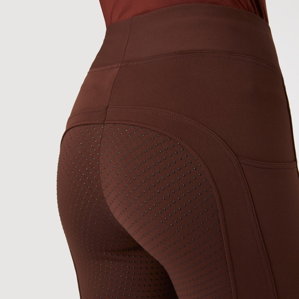 Horze Active Womens Winter Silicone Full Seat Tights w/ Phone Pockets image #5