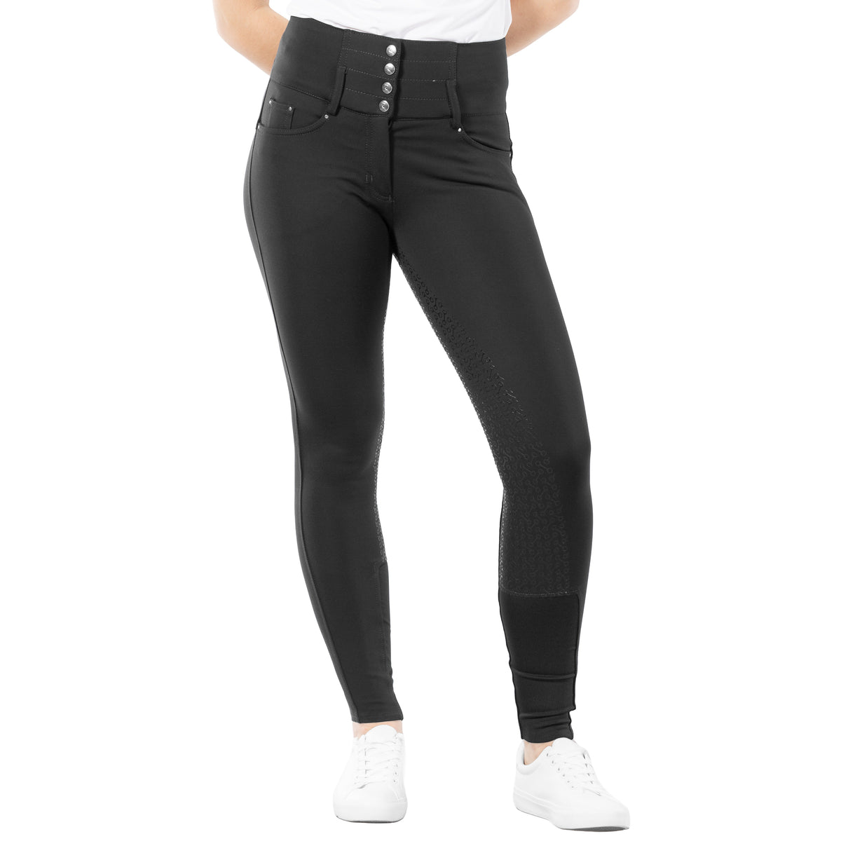 Horze Tara Womens High Waist Silicone Full Seat Breeches image #4