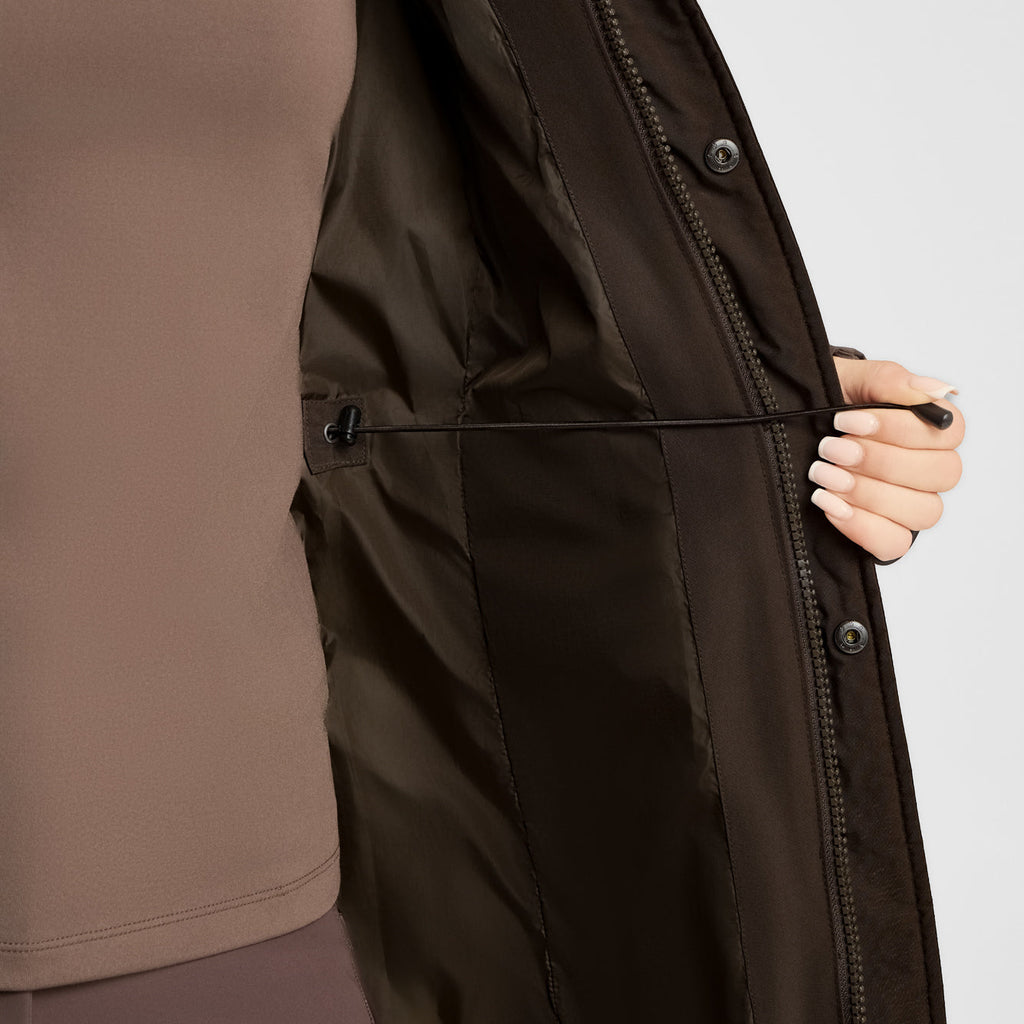 B Vertigo Gem Womens Waxed Padded Long Coat image #4