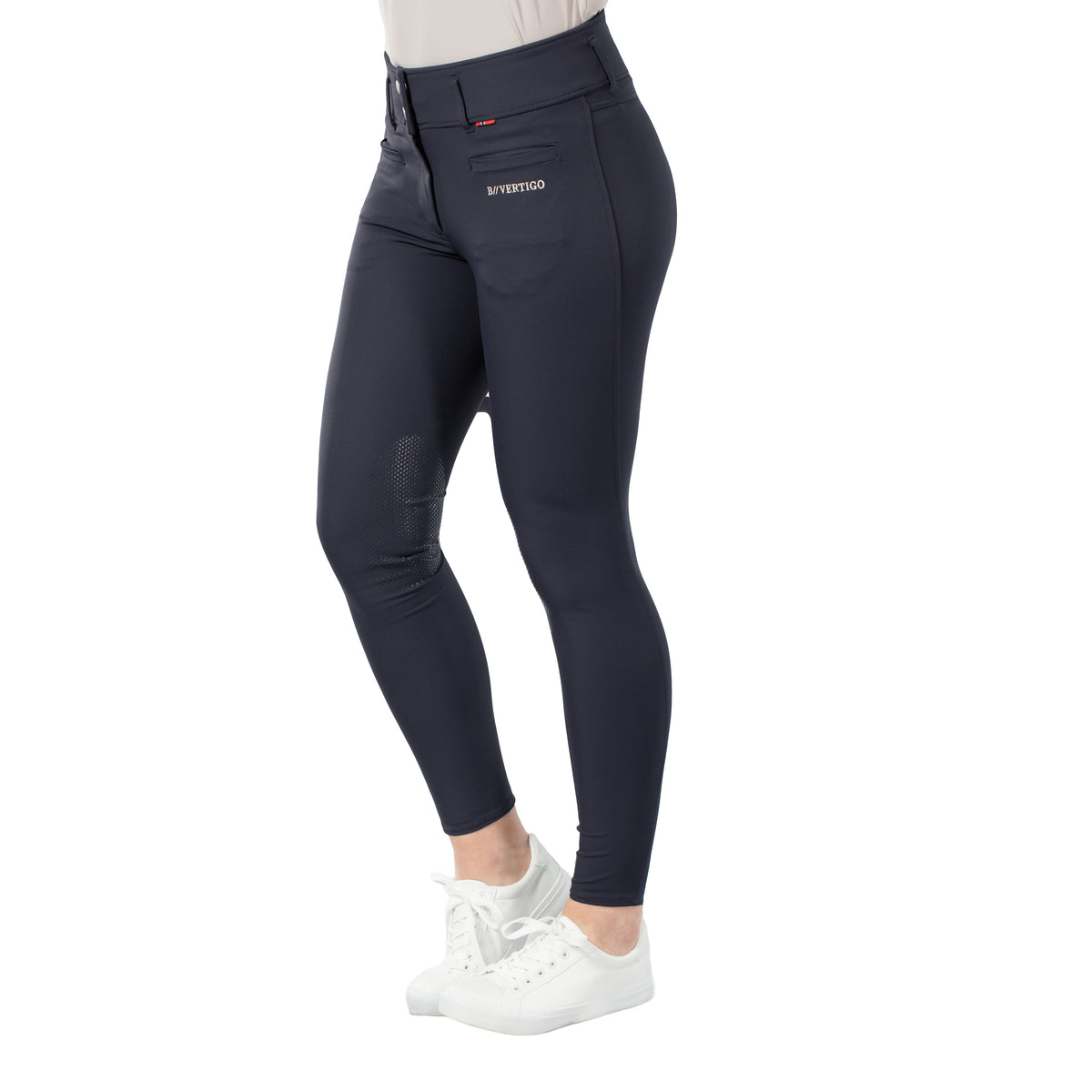 B Vertigo Tiffany Womens High Waist Silicone Knee Patch Breeches image #3