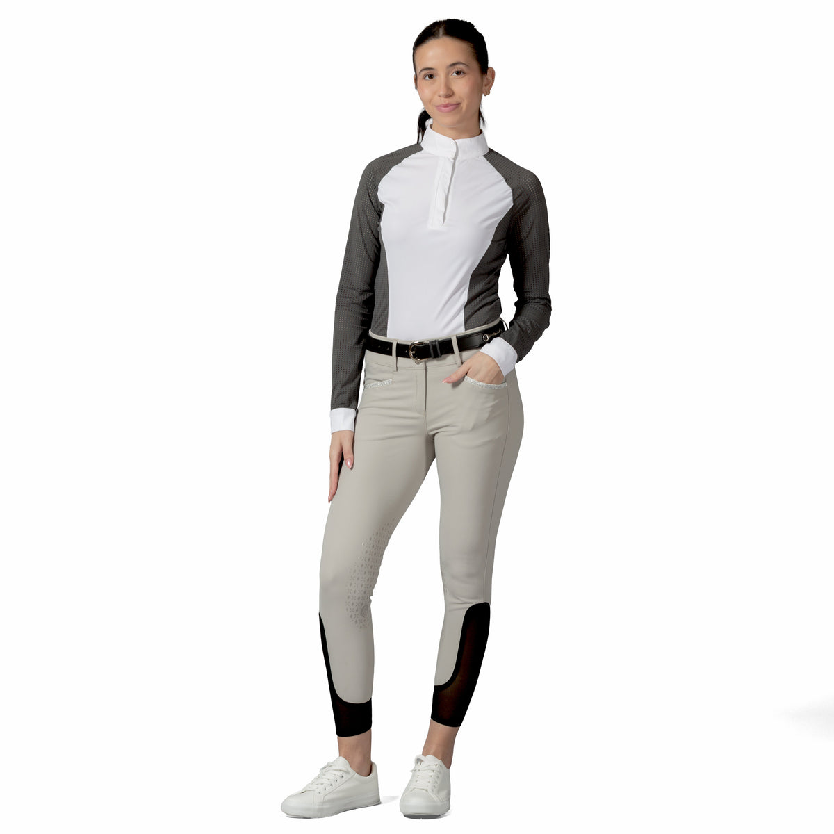 Equinavia Sara Womens Perforated Long Sleeved Show Shirt image #2