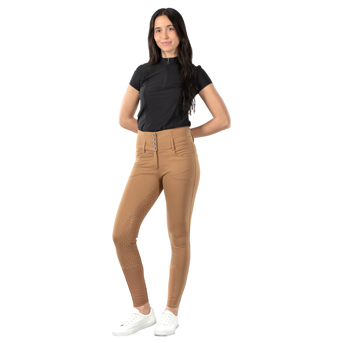 Horze Tara Womens High Waist Silicone Full Seat Breeches image #10