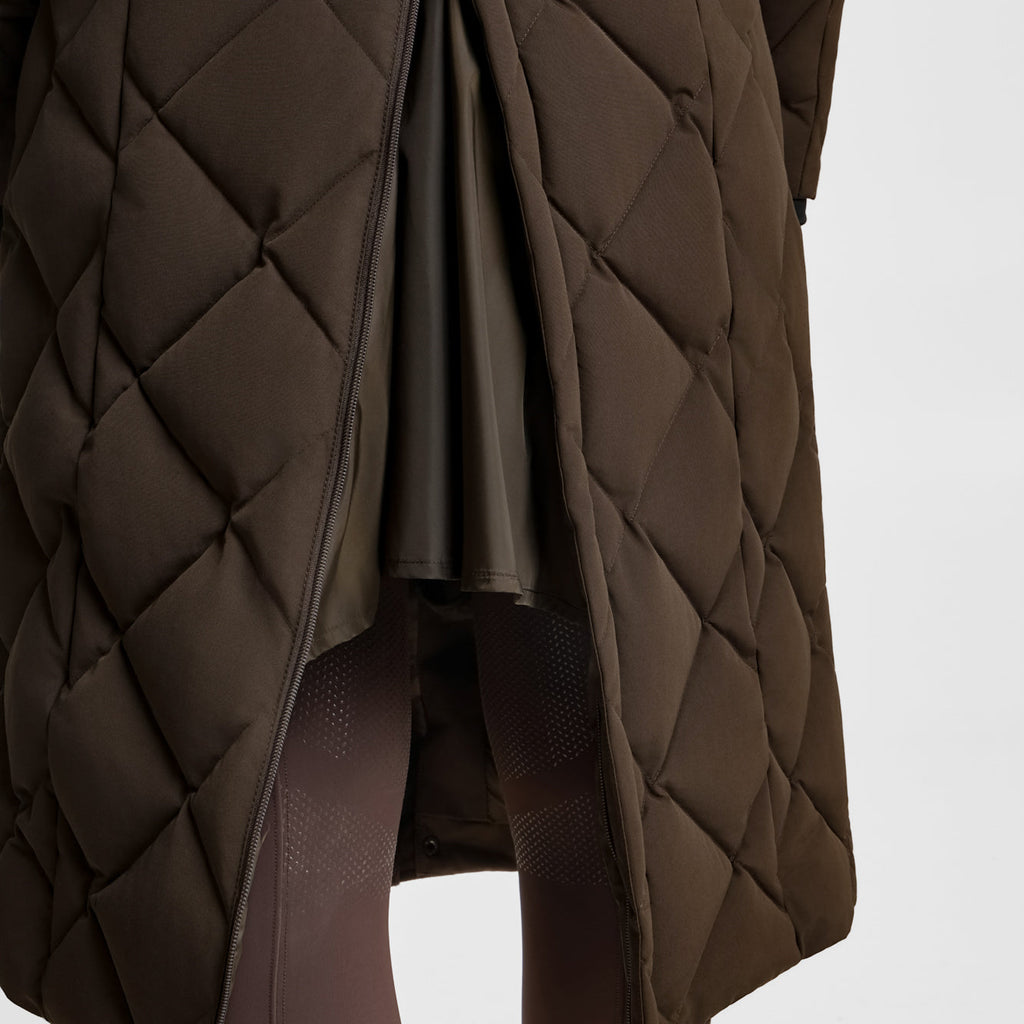 B Vertigo Gem Womens Waxed Padded Long Coat image #5