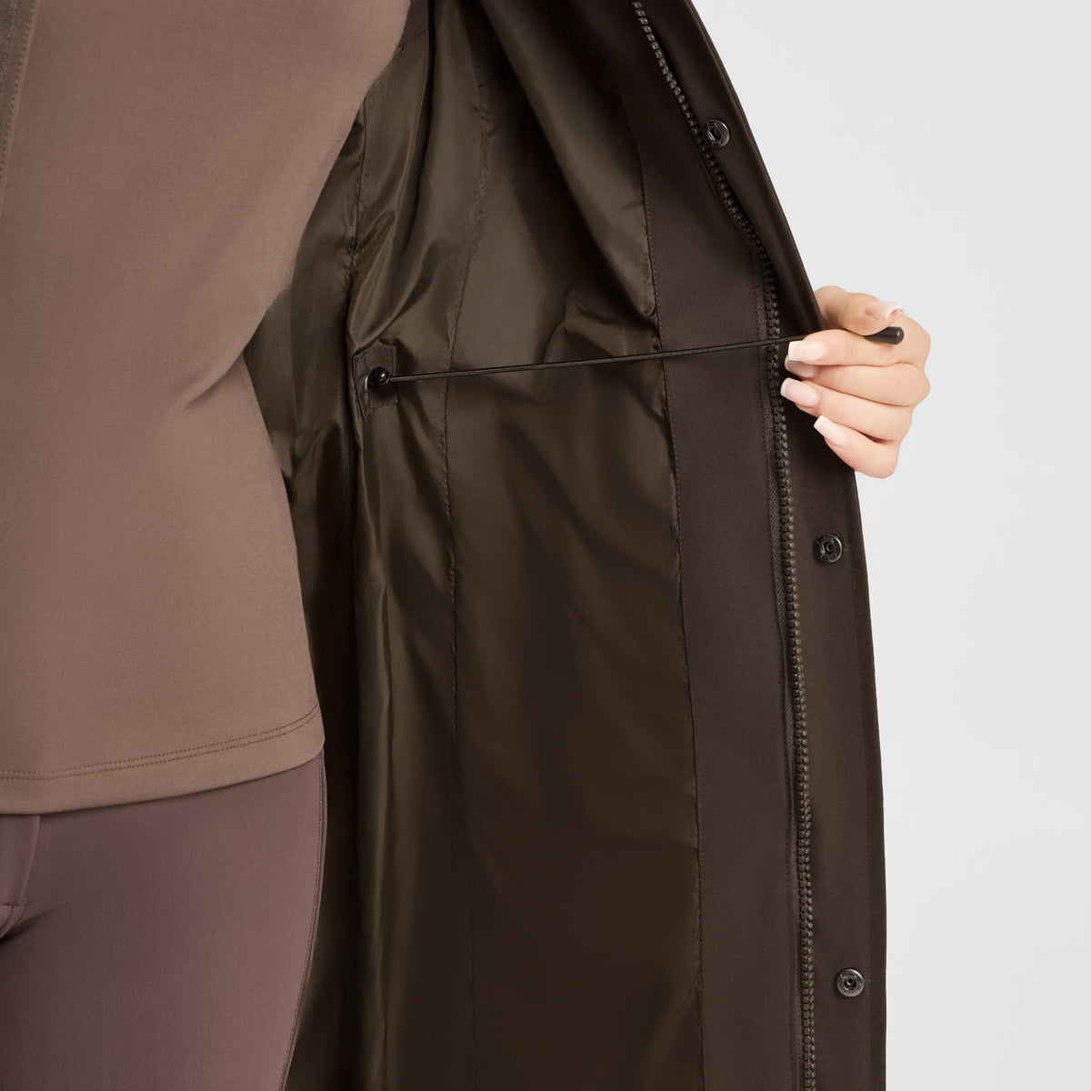 B Vertigo Gem Womens Waxed Padded Long Vest image #3